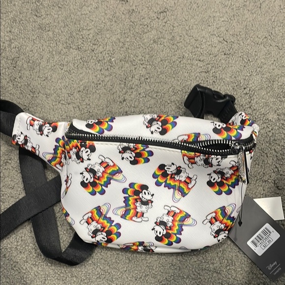 Disney Mickey Mouse Rainbow Fanny Pack - Picture 1 of 4